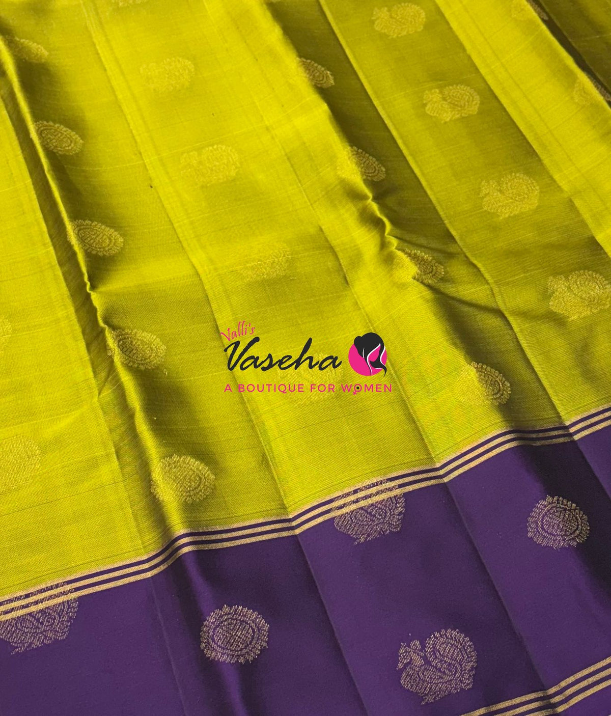 Half Mix - Pure Soft Silk Saree - Long Retta Petta Border with Butta - VVPSS105