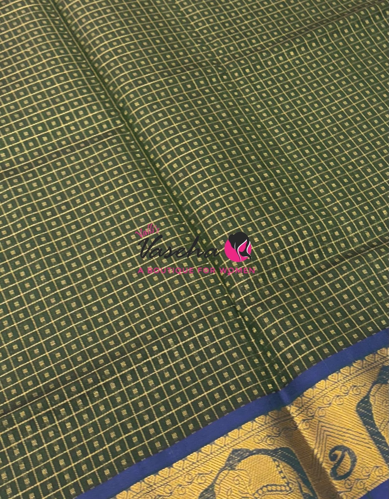 Semi Silk Cotton Saree | Lakshadeepam |VVSSC009