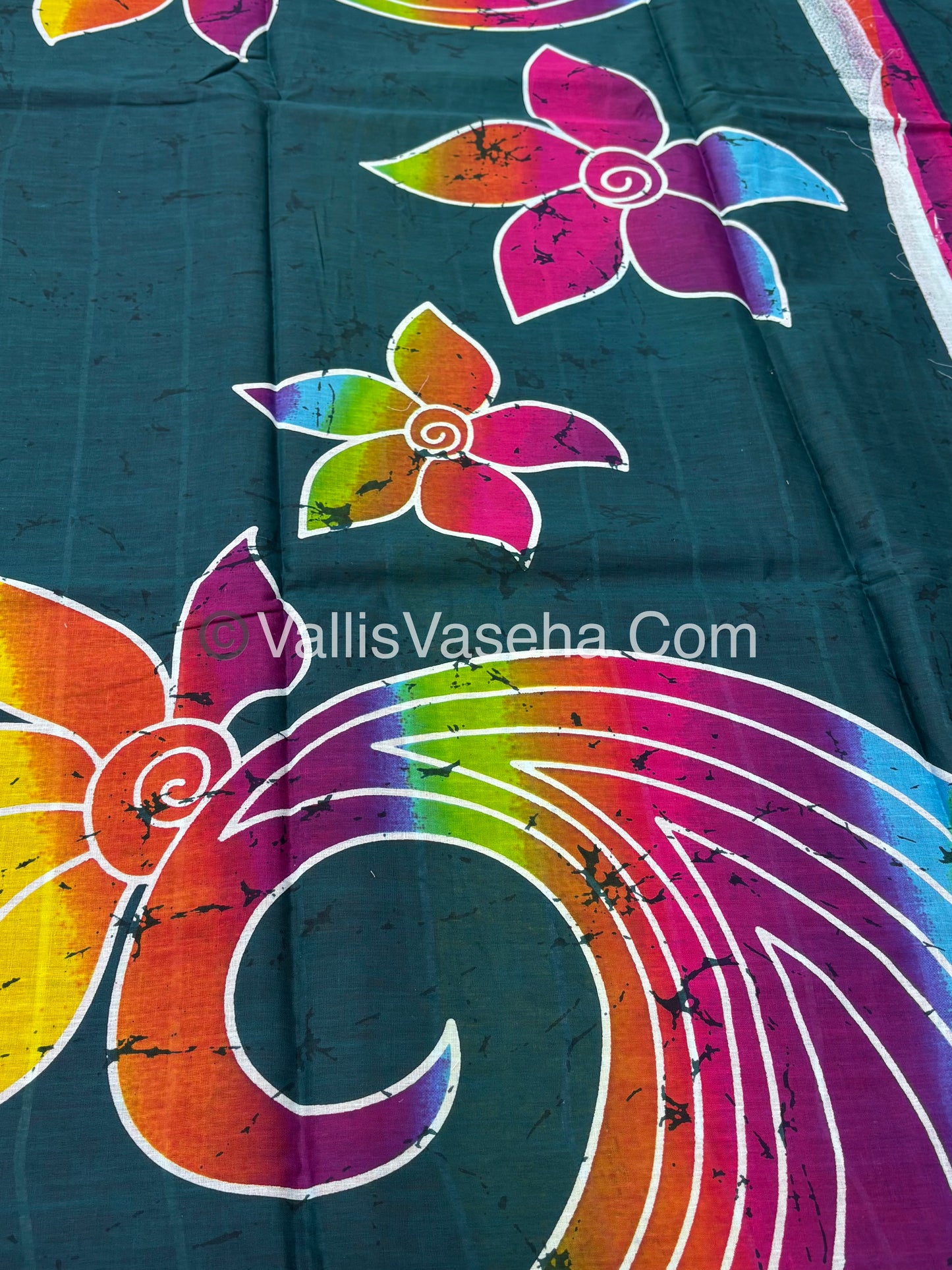 Pure Soft Mul Mul Cotton Sarees (half and Half )  - VVMMC005