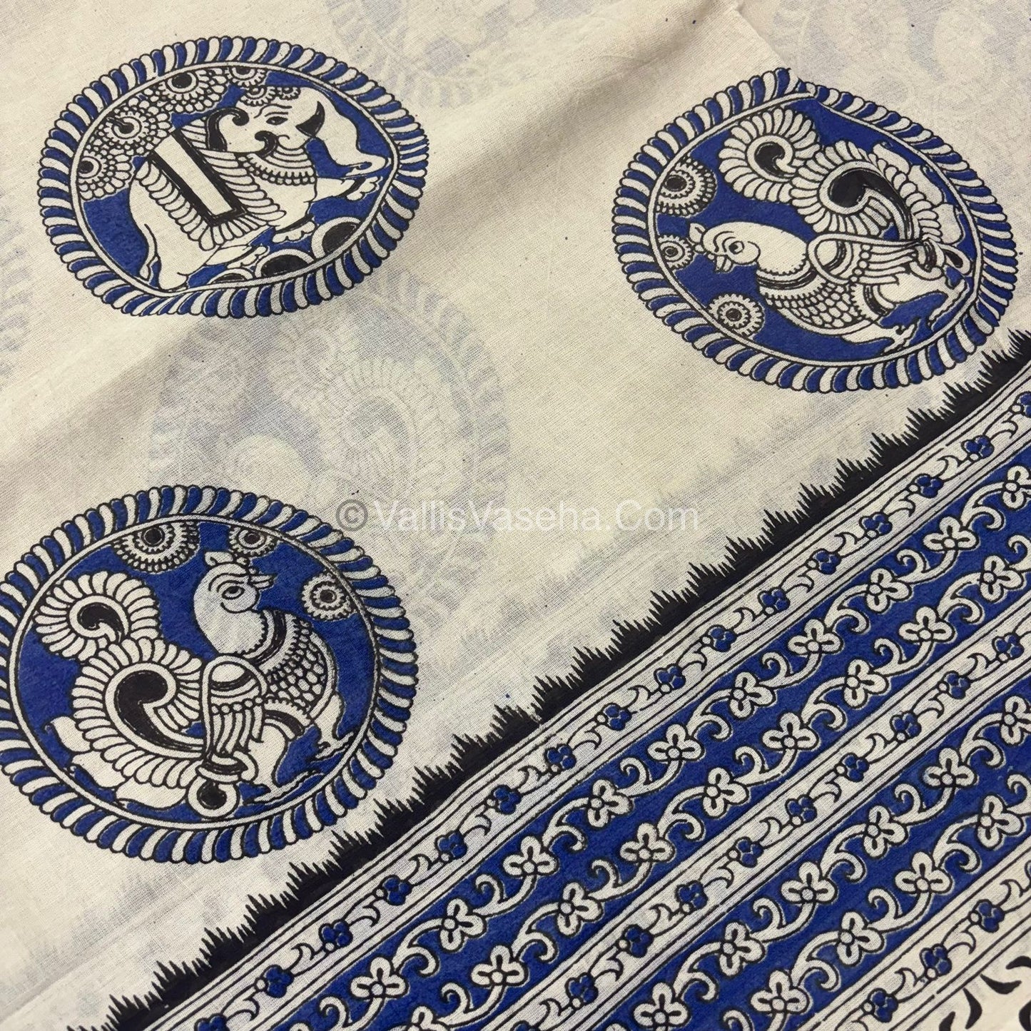 Pure Kalamkari Cotton Saree - VVPKC002