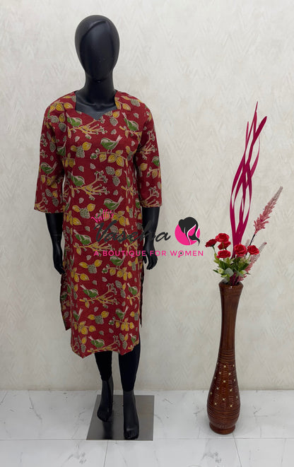 Ready Made - Kalamkari Kurti - VVRKK003