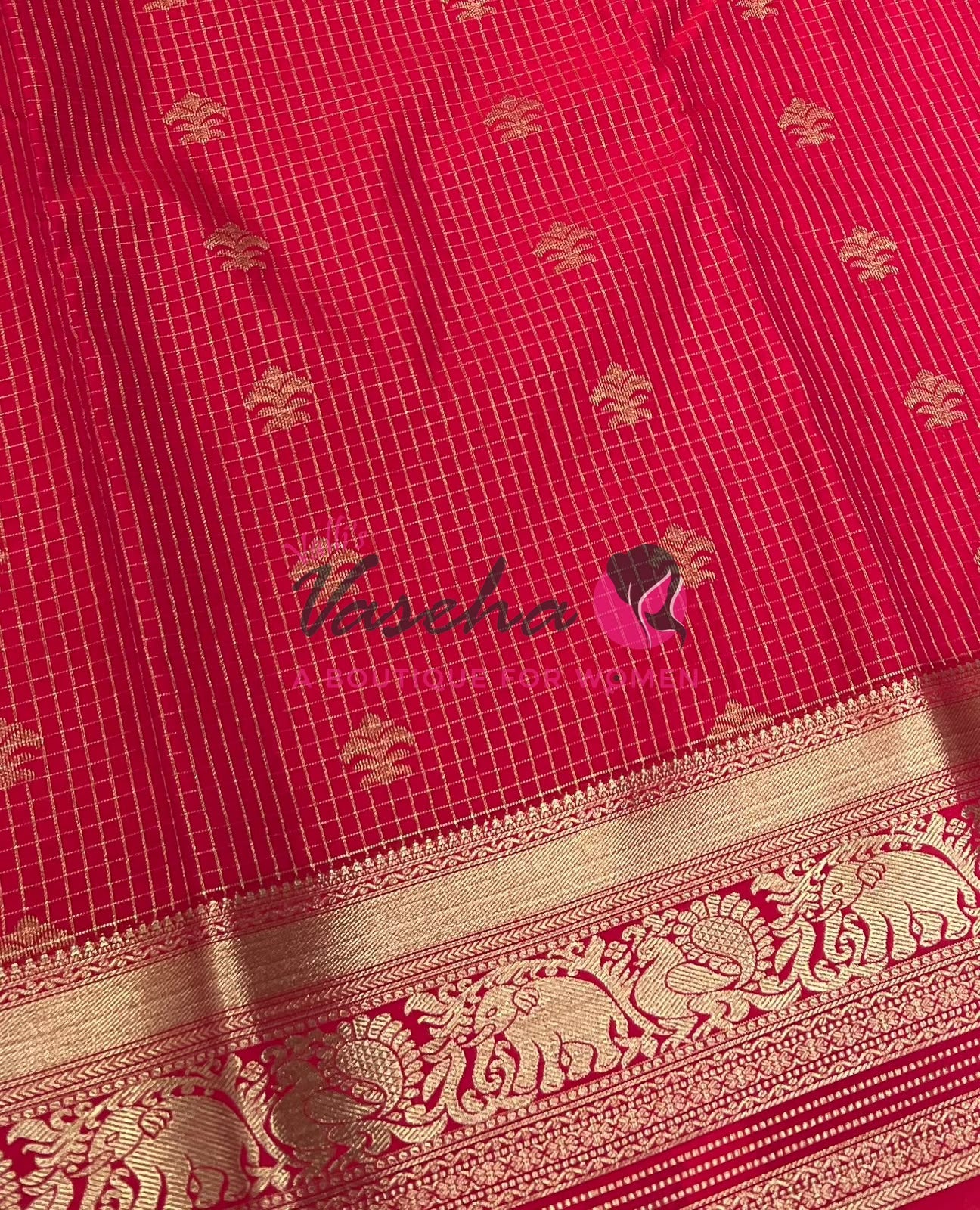 Semi Kanchi Silk - Vairavoosi Butta - VVSKS004