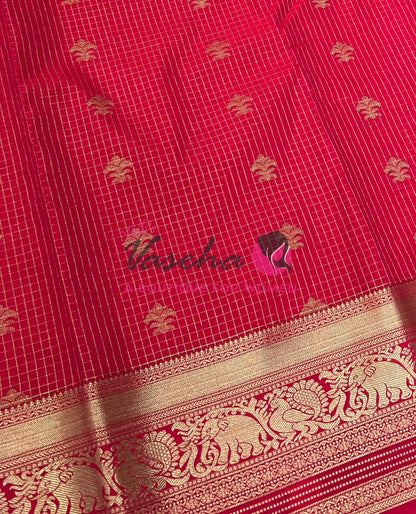 Semi Kanchi Silk - Vairavoosi Butta - VVSKS004
