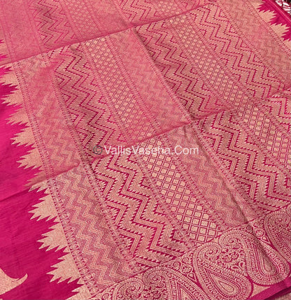 Banarasi - Heritage Silk - Semi Kathan Silk - Peach Shade - VVBHS005