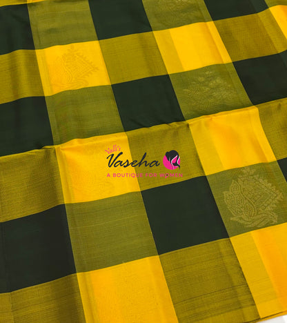 Half Mix - Pure Soft Silk Saree - Pazhum Pazhamum Checks - VVPSS157