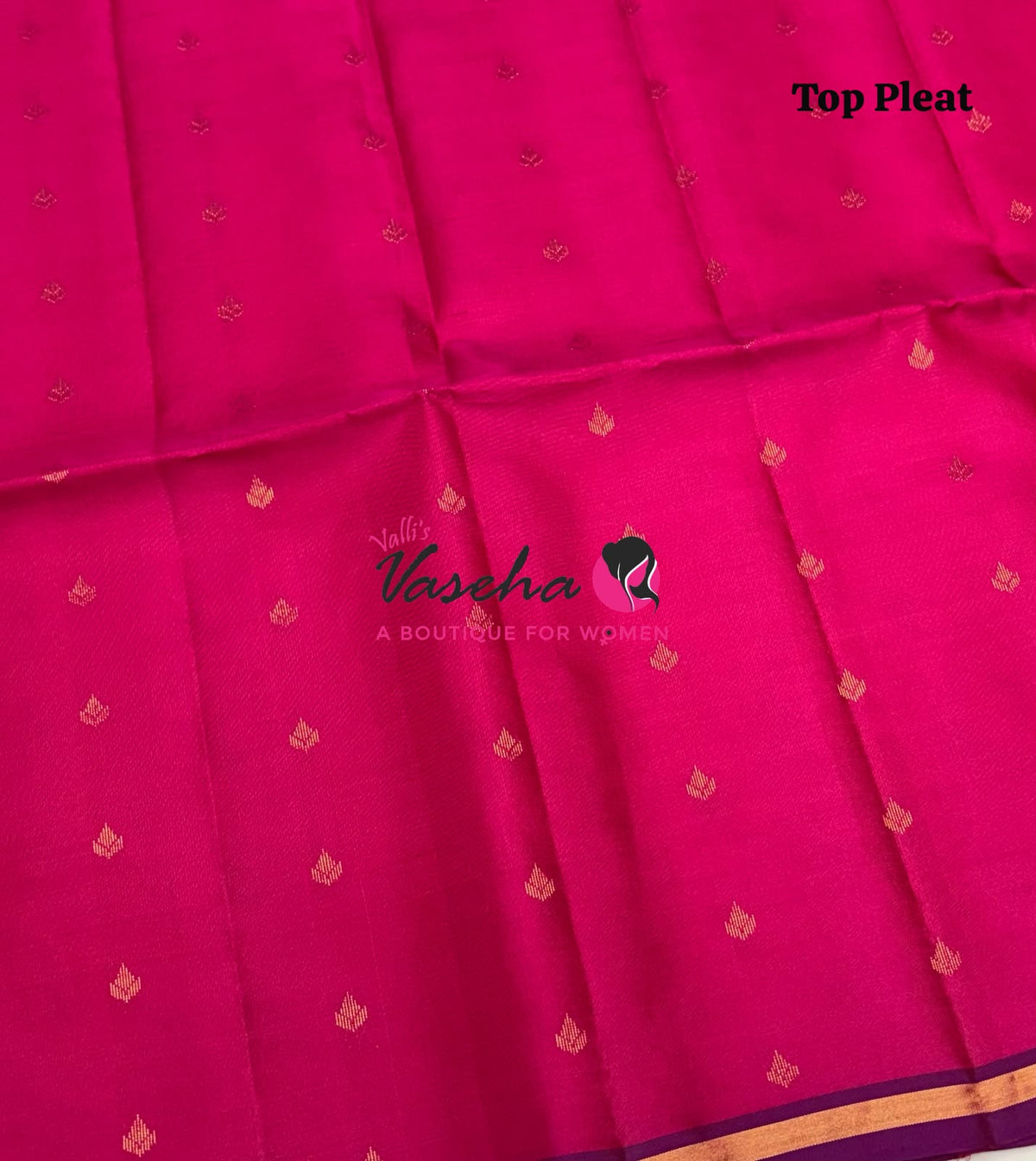 Pure Soft Silk Saree - Partly Pallu -  Half & Half Saree - VVPSS088