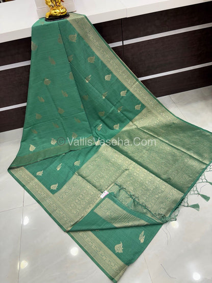 Banarasi - Heritage Silk - Semi Kathan Silk - Pastel Green Shade - VVBHS009