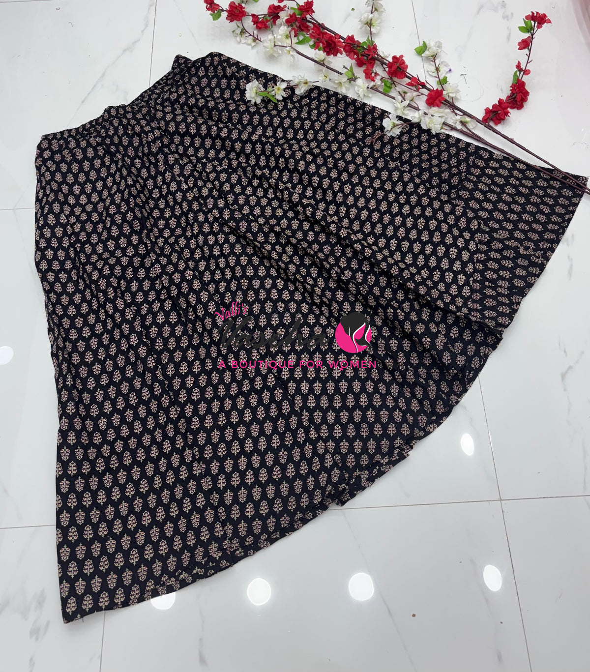 Skirts - Ajrakh Printed - 2XL Size - VVPCS003