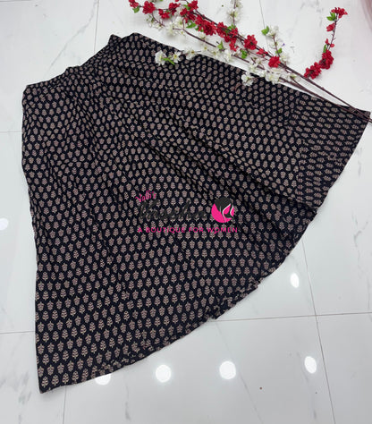 Skirts - Ajrakh Printed - 2XL Size - VVPCS003