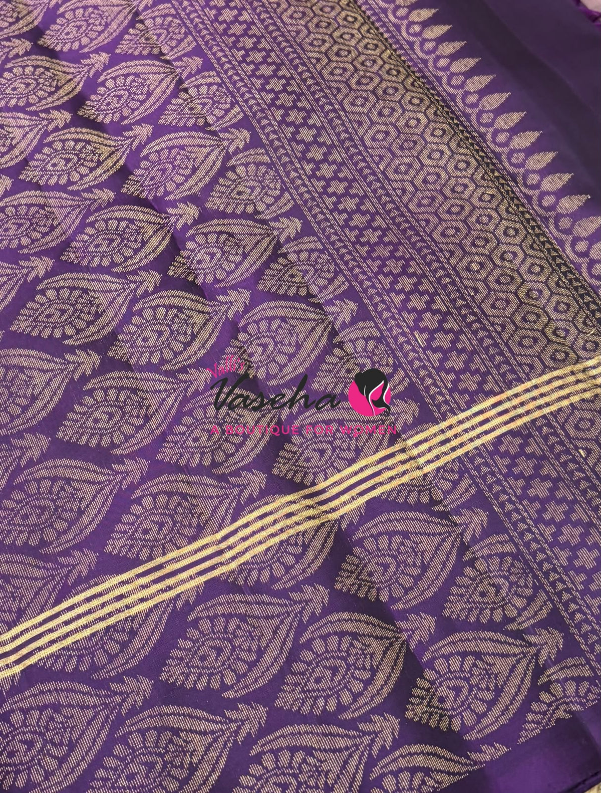 Half Mix - Pure Soft Silk Saree - Retta Petta Border - VVPSS154