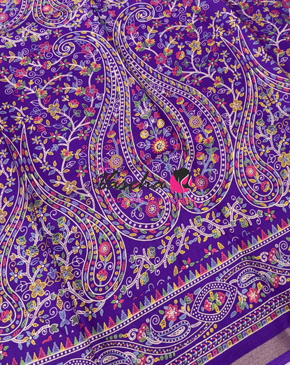 Casual Wear - Fancy Printed Silk  - Purple Shade - VVFPS001