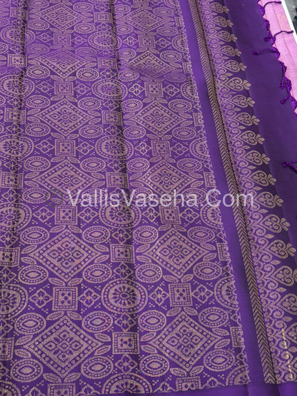 Half Mix - Pure Soft Silk Saree - VVPSS075