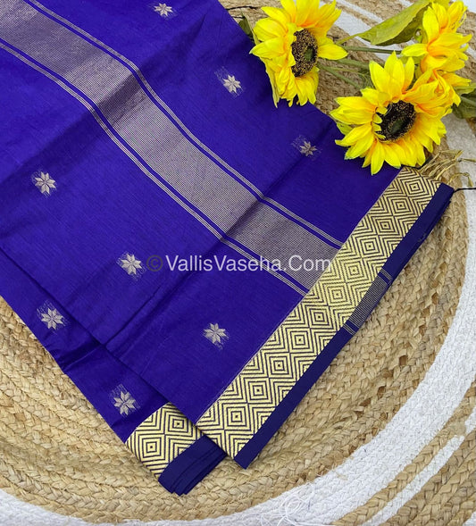 Nayanthara Inspired Saree |Semi Maheshwari Silk Cotton Saree - VVMSC002