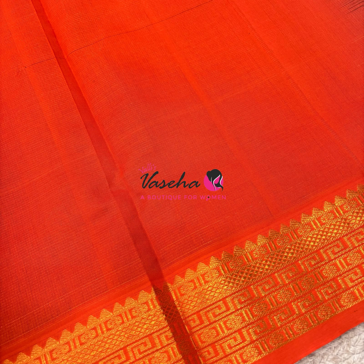 Semi Silk Cotton Saree | Vairavoosi  Design |VVSSC017