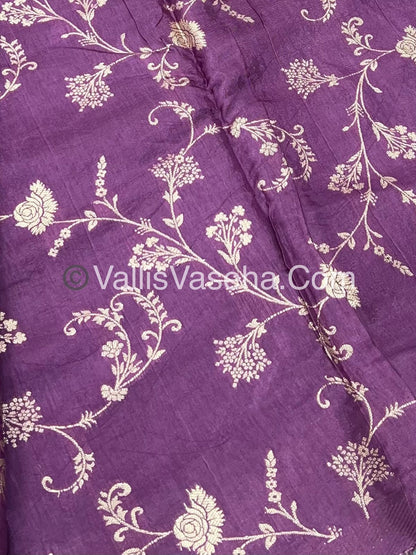 Semi Viscose / Semi Mysore Crepe Silk Variety - Embossed Design - VVSMC002
