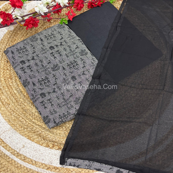 20%less - Offer Unstitched Material - Pure Cotton Material - VVDUM004
