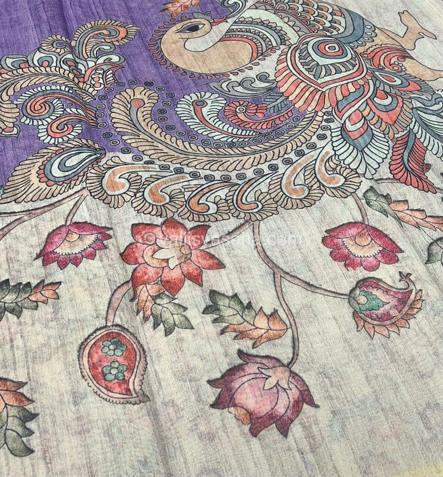 Semi Chanderi Saree - Digital Printed - VVSCD001
