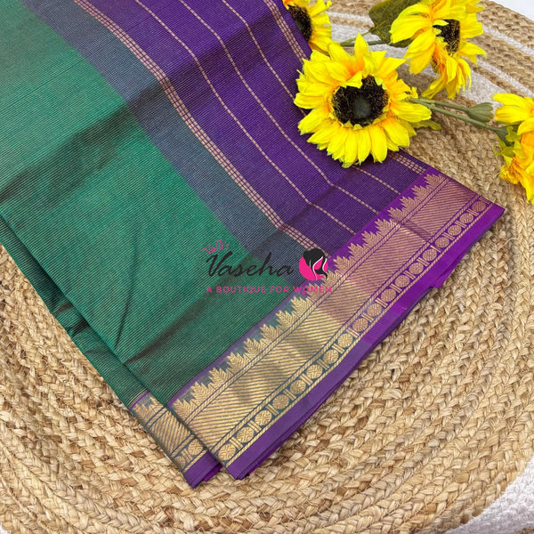 Pure Silk Cotton Saree - Vairavoosi Design - VVSCV005