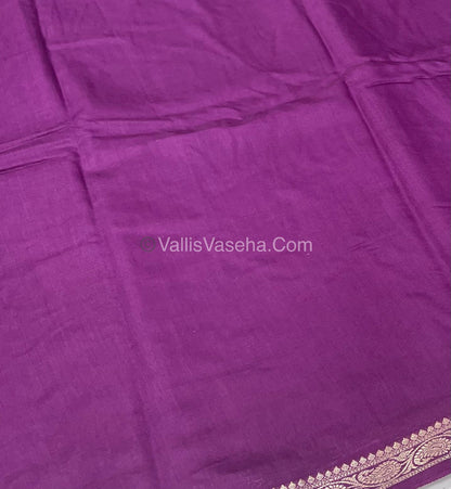 Semi Crepe Silk - Purplish Pink Shade - VVSCS005