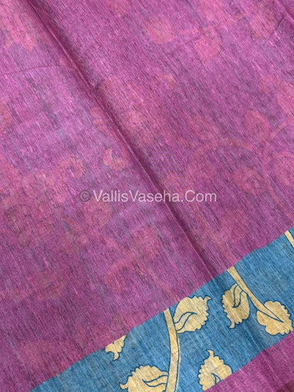 Semi Tussar Silk Saree |VVSTS048