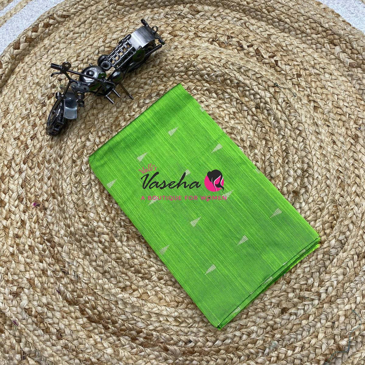 Blouse Bit - Pack Of 10pcs - Assorted-  Light - Semi Raw Silk - Thread Butta - 1 mtr - VVBB006