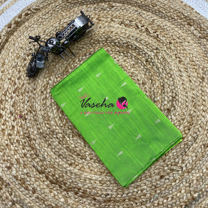 Blouse Bit - Pack Of 10pcs - Assorted-  Light - Semi Raw Silk - Thread Butta - 1 mtr - VVBB006