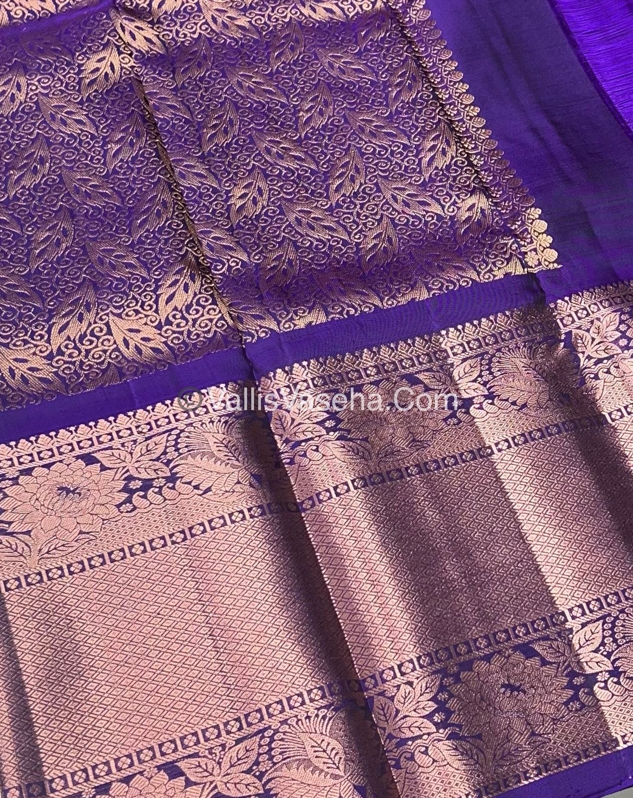 Half Mix - Pure Soft Silk Saree - Purplish Pink & Violetish Blue Shade - VVPSS031
