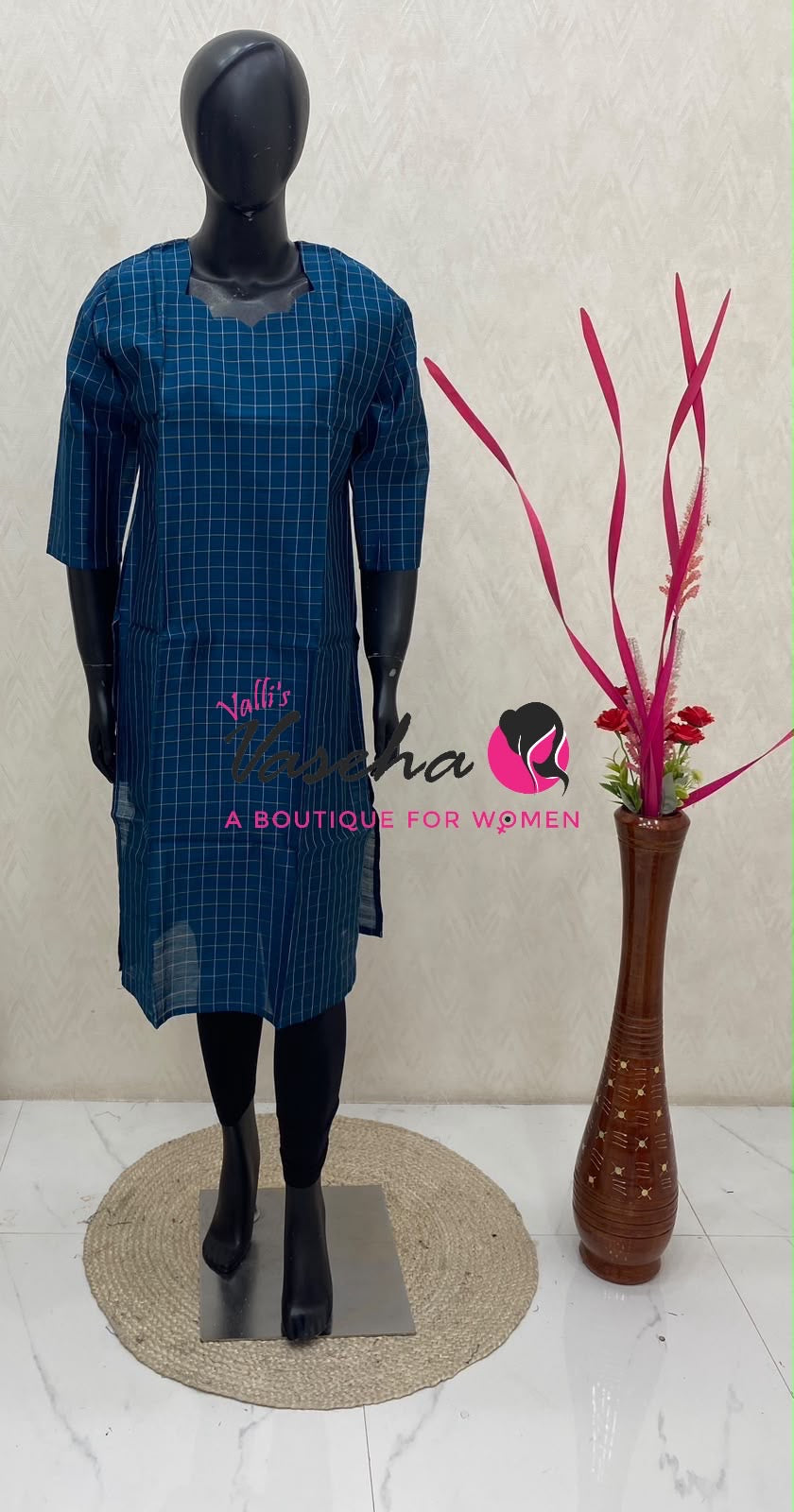 Ready Made - Semi Raw Silk - Kurti - VVSRK003
