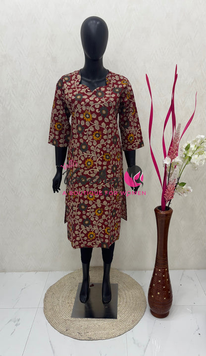 Ready Made - Kalamkari Kurti -VVRKK001