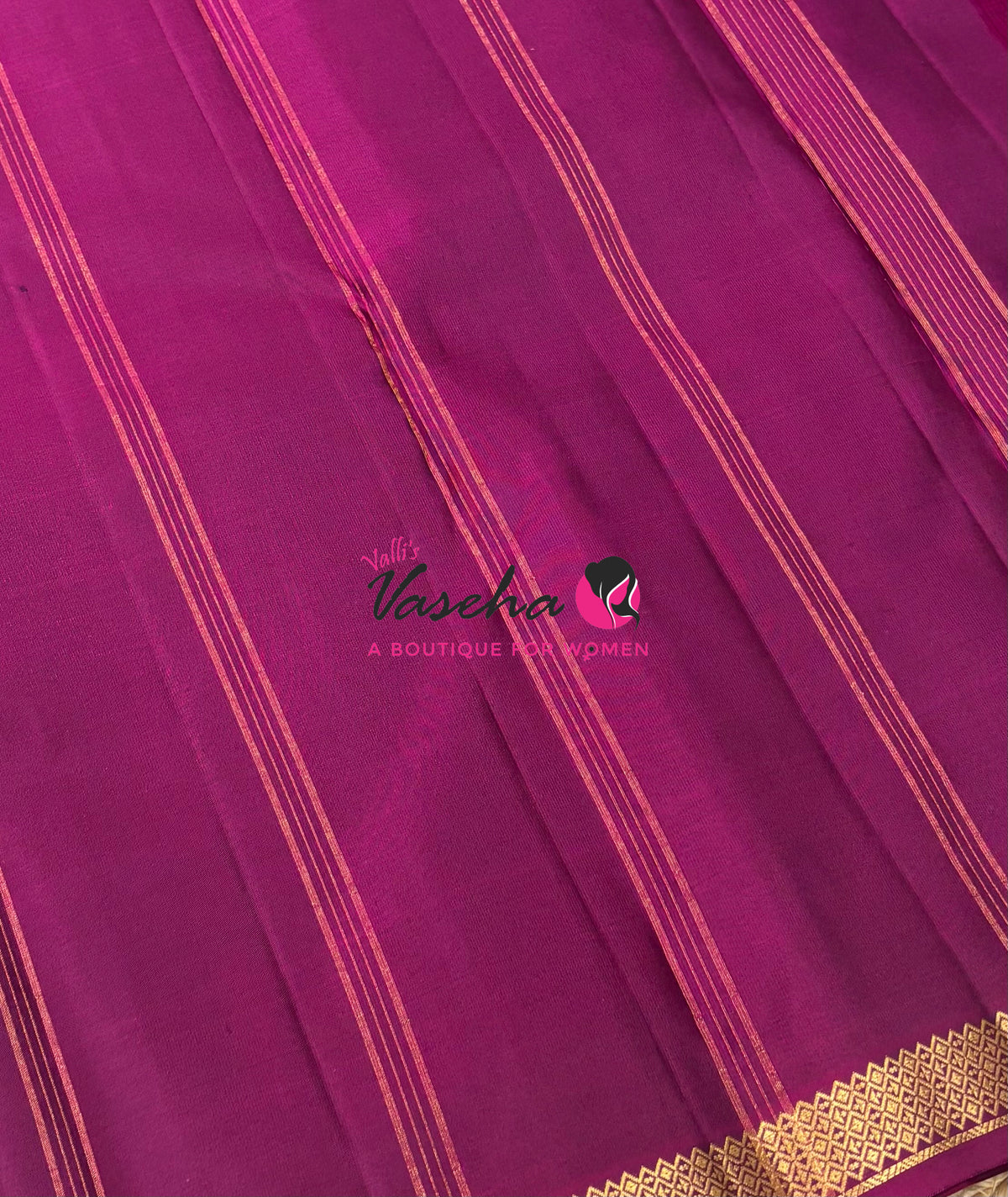 Pure Soft Silk Saree  - Violetish Blue With Pink Combo - VVPSS146