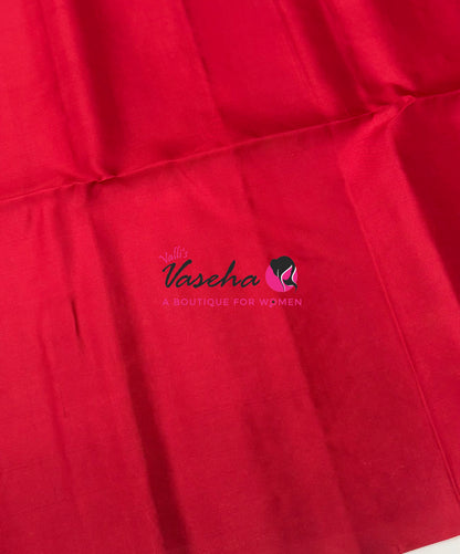 Pure Soft Silk Saree  - Red Shade - VVPSS094