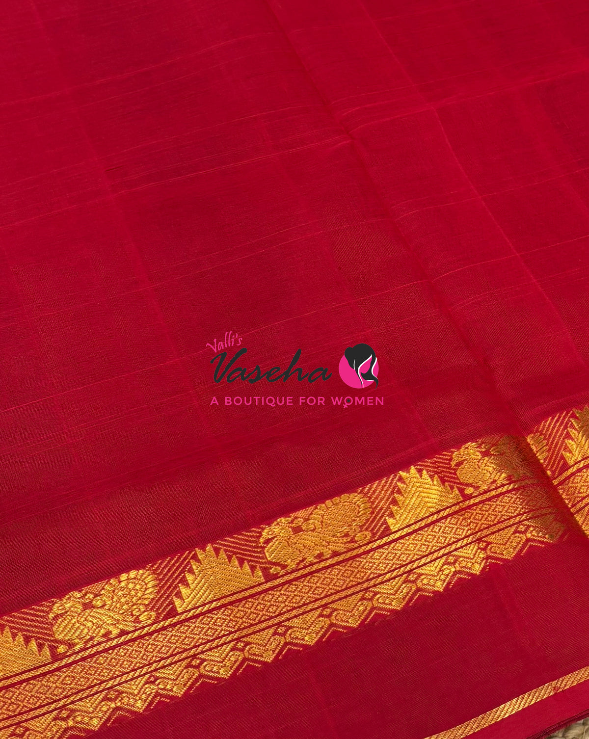 Pure Silk Cotton Saree - Maroon & Red Shade - VVPSC016