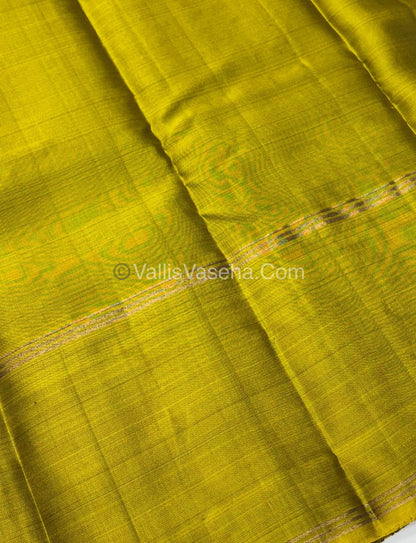 Half Mix - Pure Soft Silk Saree - Long Retta Petta Border with Butta - VVPSS076