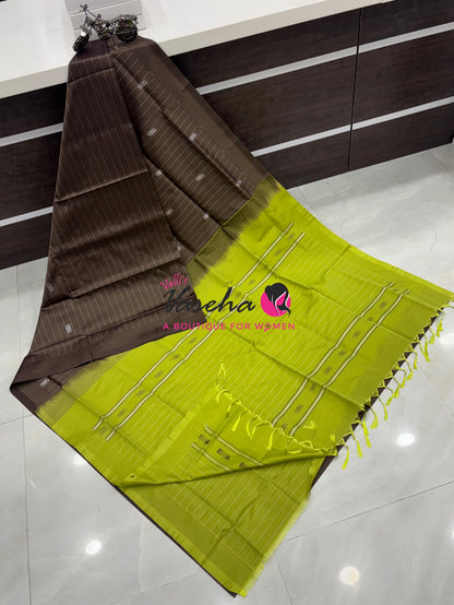Vazhai Pattu Saree / Banana Pith - With Blouse - VVVPS003