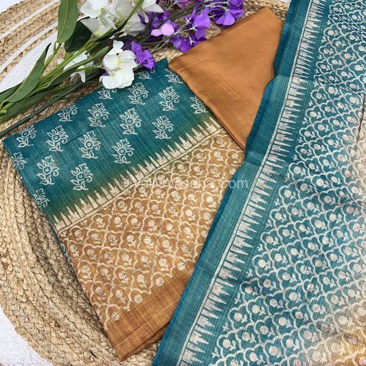 Digital Printed Tissue Linen Salwar Material  | VVUSM003