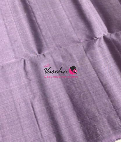 Pure Soft Silk Saree  - Light Lavender Shade - VVPSS094