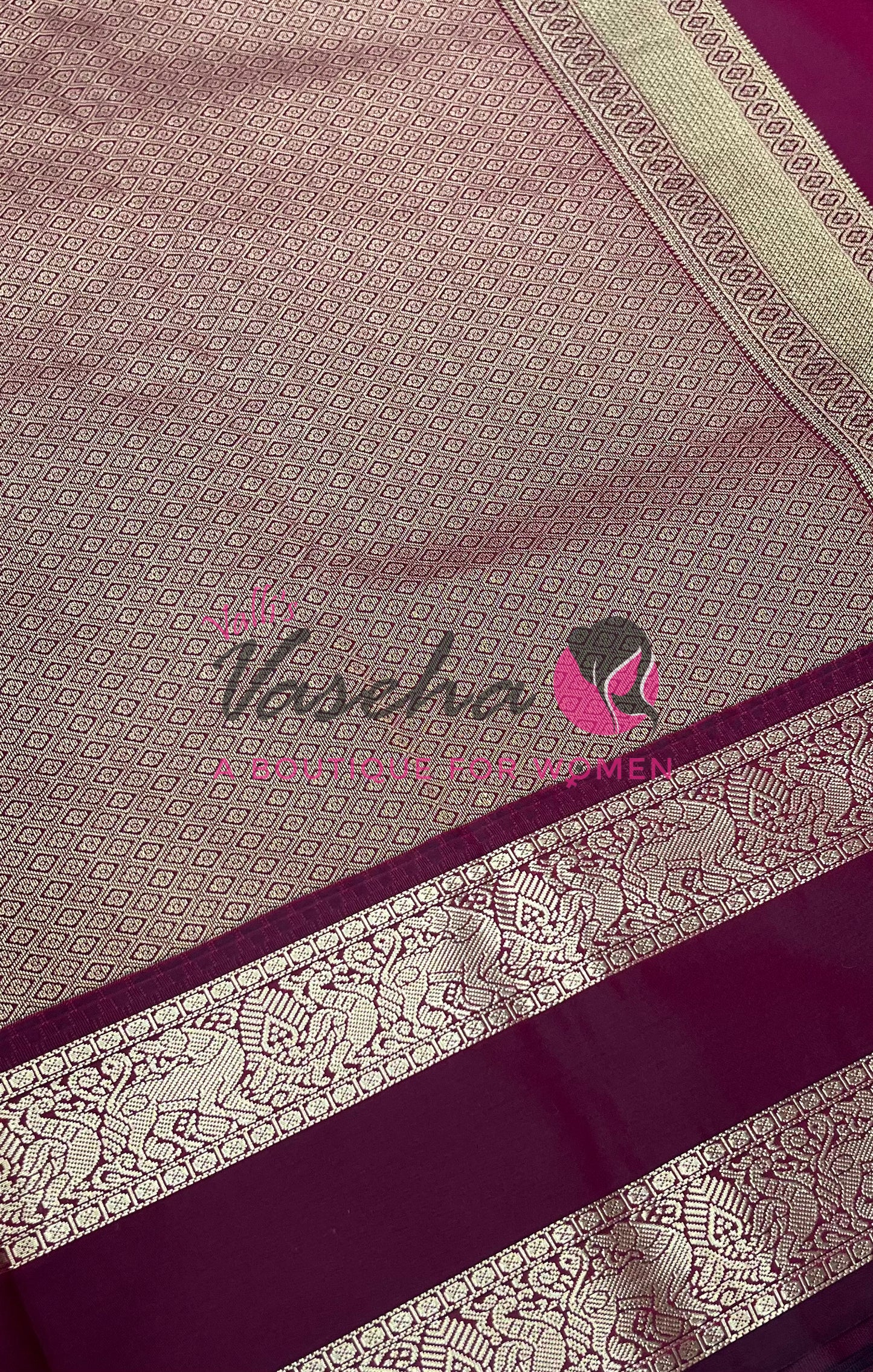 Semi Bridal Kanchi Silk  - Korvai - Premium- VVSKS008