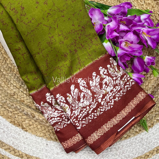 Budget Friendly Sarees - Casual Wear Sarees - Crackle Silk - VVCS002