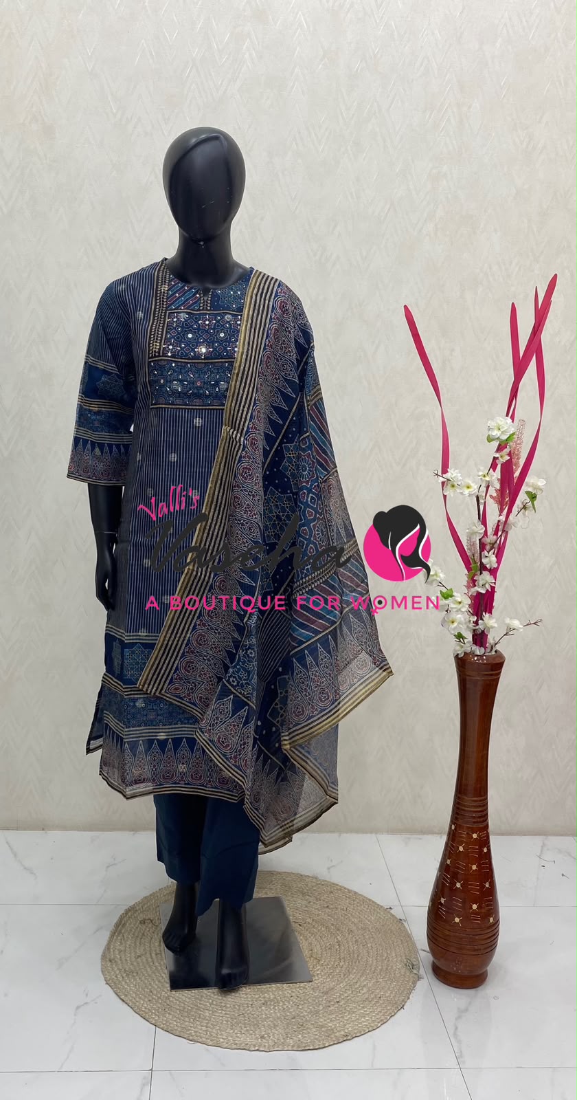 Ready Made - Salwar, Kameez & Duppatta(3pc) - Printed - VVRBS008