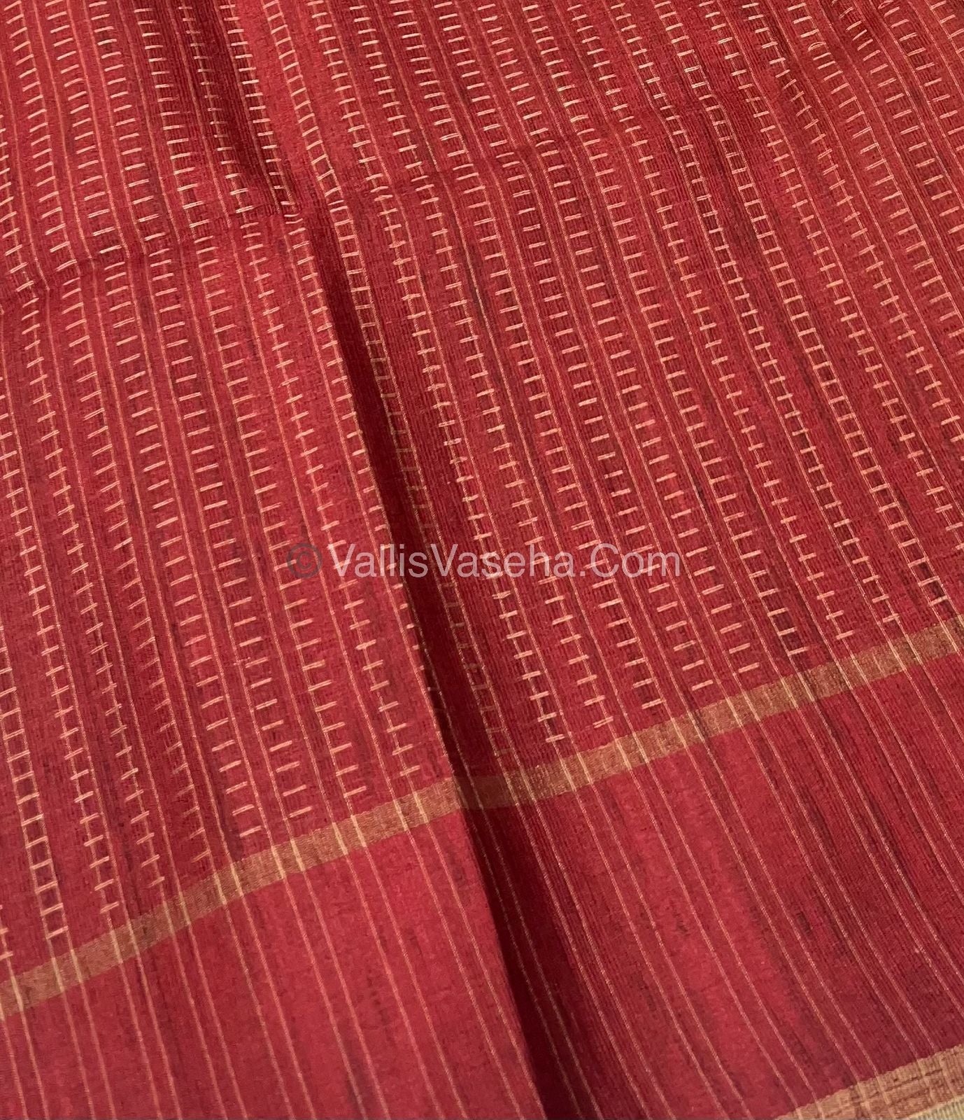 Semi Tussar Silk - Vairavoosi Design - VVSTS037