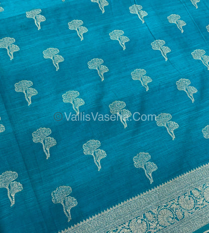 Banarasi - Heritage Silk - Semi Kathan Silk -Blue Shade - VVBHS010