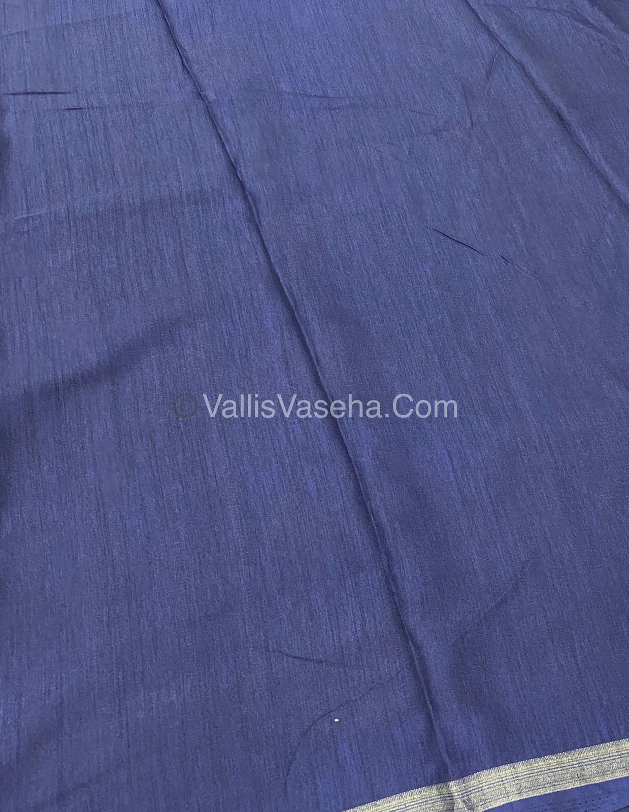 Casual Wear - Fancy Mixed Cotton - Navy Blue  Shade - VVFMC001