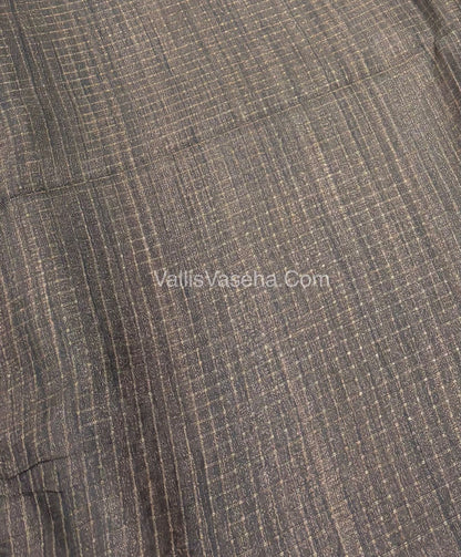 Art Tussar / Art Silk - Grey & Grey Shade - VVATS003