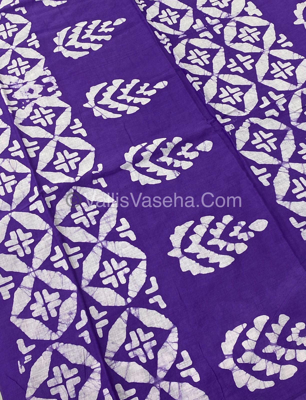Pure Soft Mul Mul Cotton Sarees - Hand Block Prints - VVMMC003