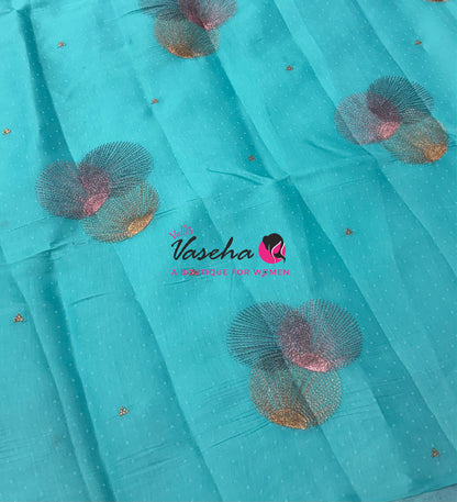 Butter Silk - Round Butta - Blue & Pink Combo - VVBS001