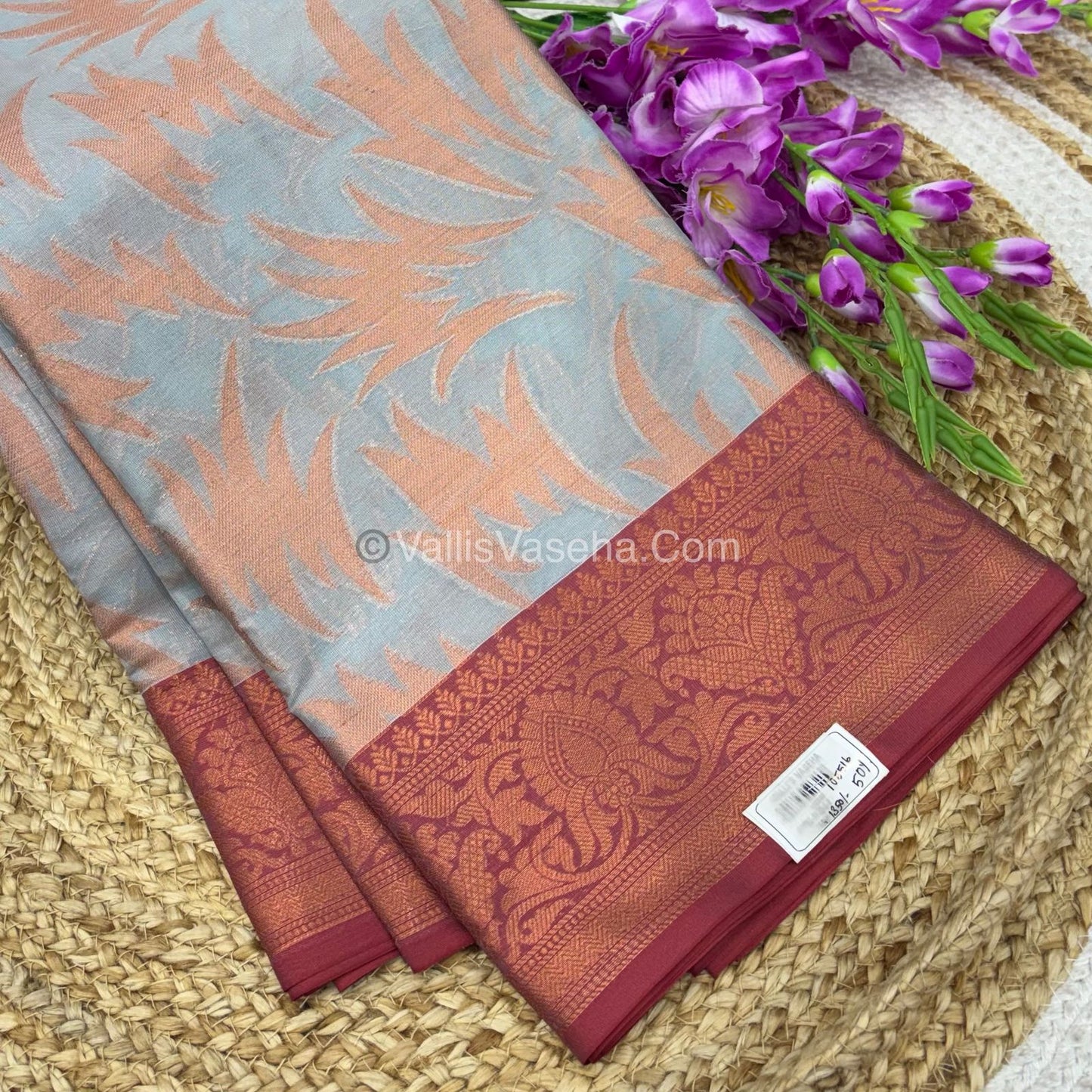 50% less - Offer Saree - Banarasi Semi soft silk Saree - VVDS003