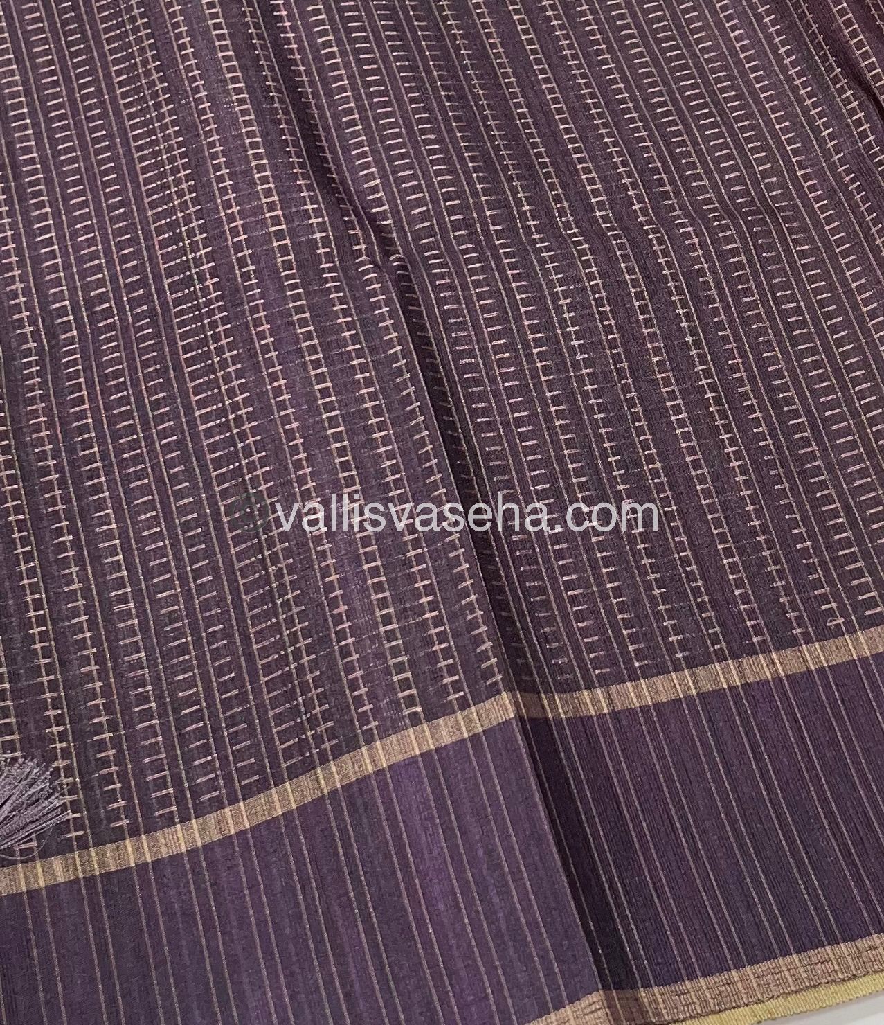 Semi Tussar Silk - Vairavoosi Design - VVSTS037