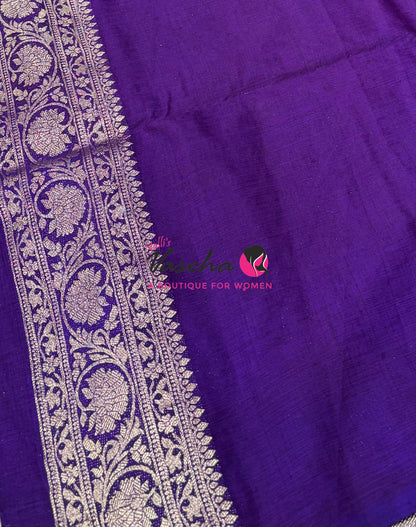 Banarasi - Heritage Silk - Semi Kathan Silk - Purple - VVBHS001