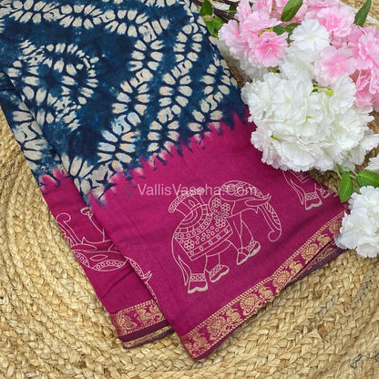 Mangalgiri Silk - Shibori Prints - VVMS002