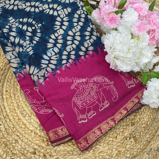 Mangalgiri Silk - Shibori Prints - VVMS002